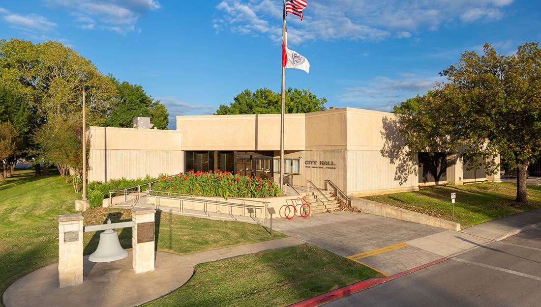 A photo of the City Hall of San Marcos, from the city's Facebook page..