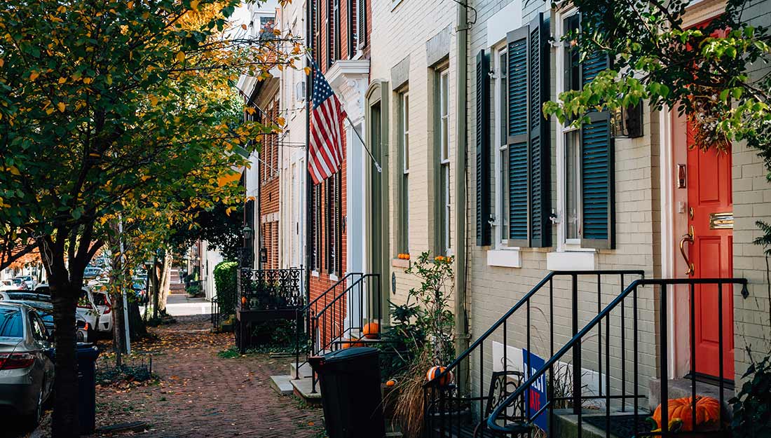 City block in Alexandria