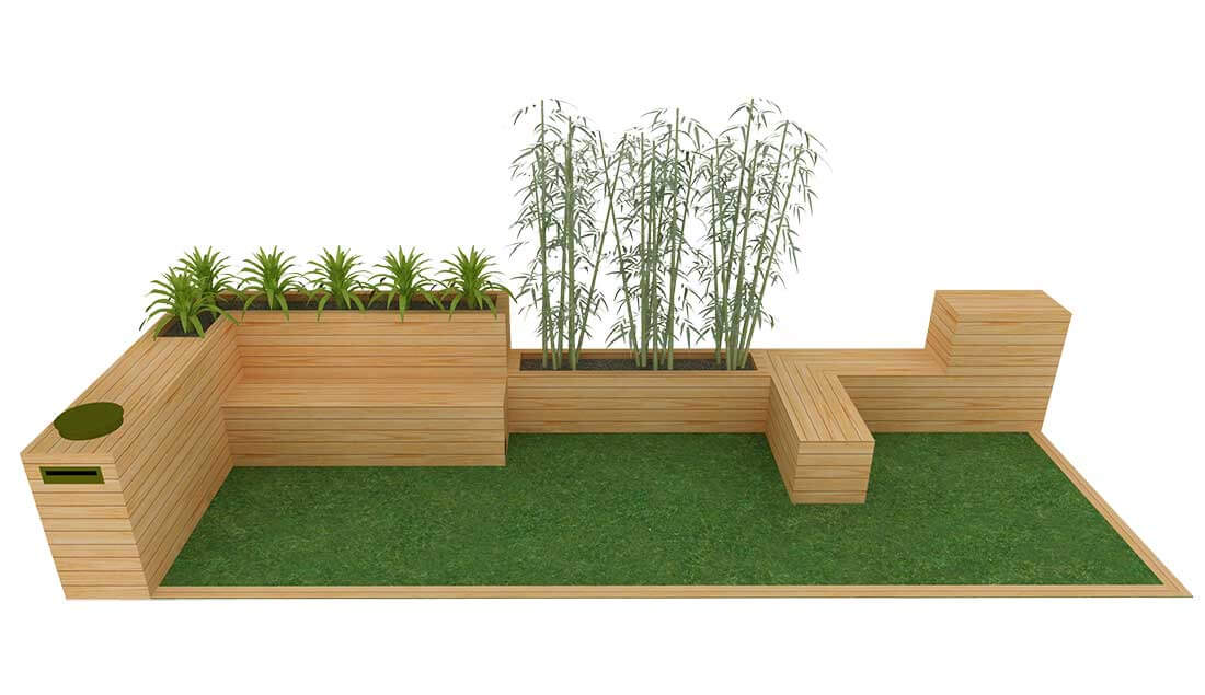 rendering of a pop up park